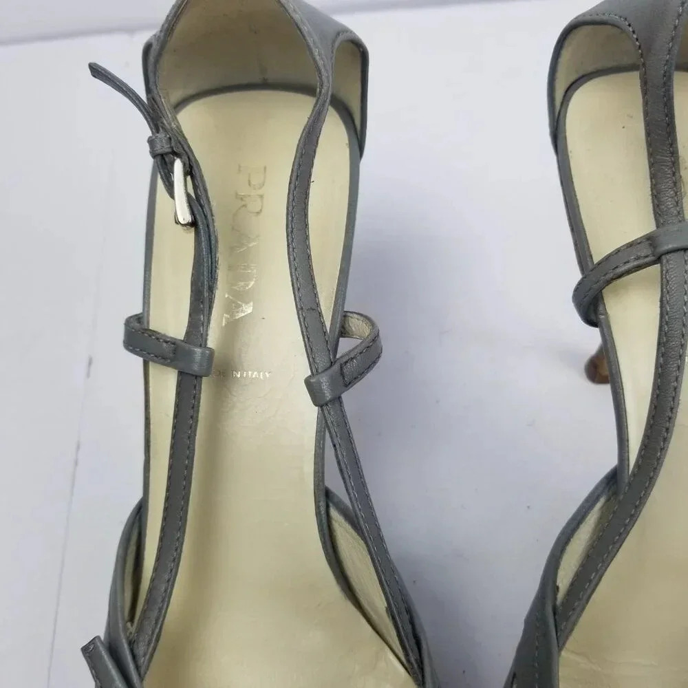 Prada Gray Women's Heels - Picture 3 of 11